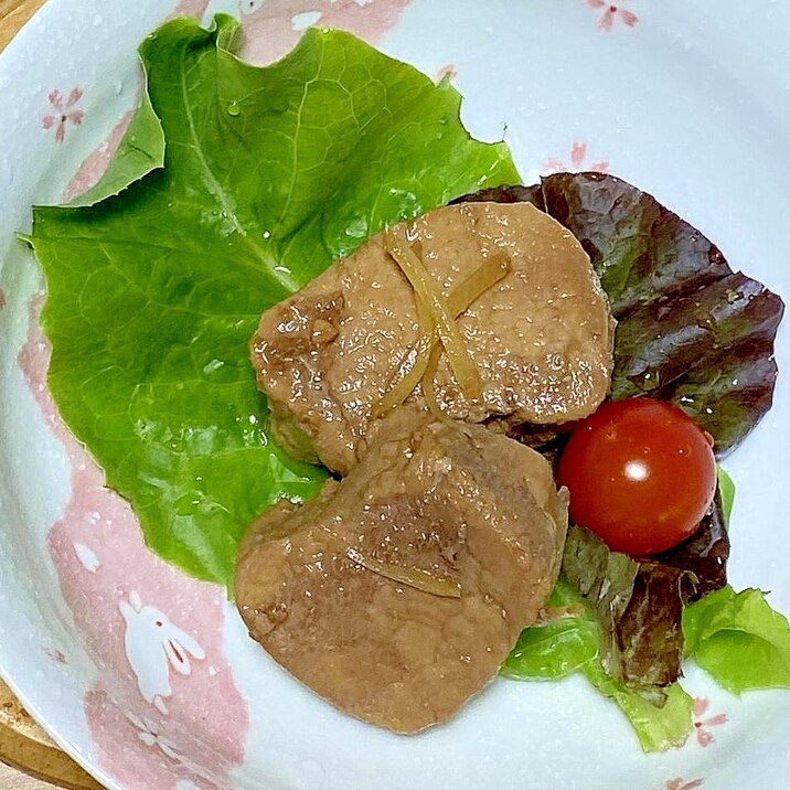 あっさり味、ブタの生姜醤油煮